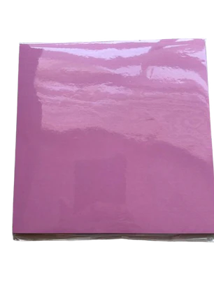 Papel Alfajor Rosado Ceresinado 100un 14x14cm