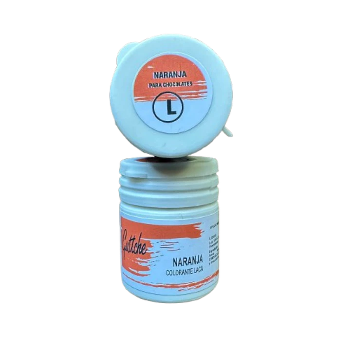 Colorante Laca Naranja Neon Para Chocolate Guttche 15g 1