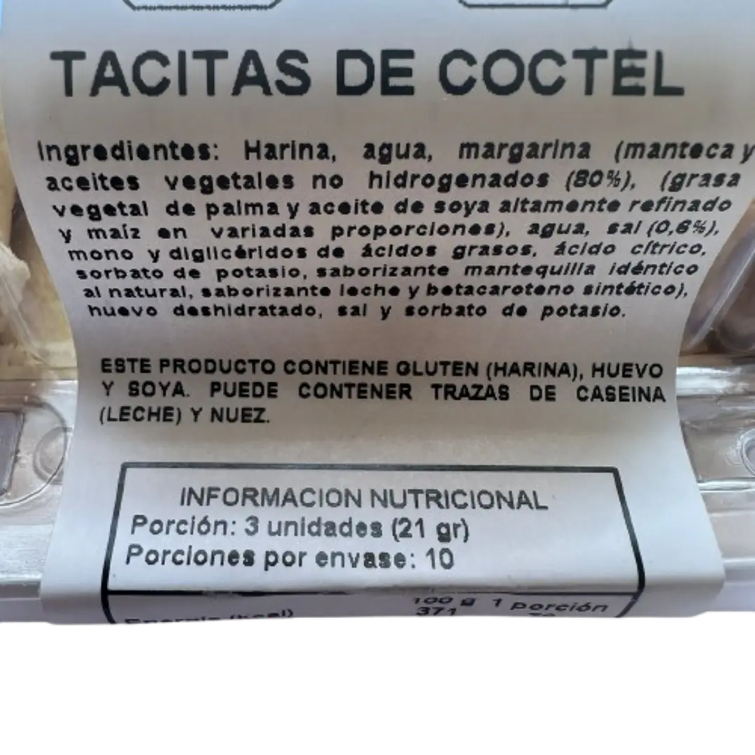 Tacitas Neutras Coctail Oberena 30un 4
