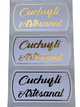 Sticker Cuchufli Blanco 100un