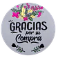 Sticker Gracias Por Su Compra 100un 38mm - Miniatura 1