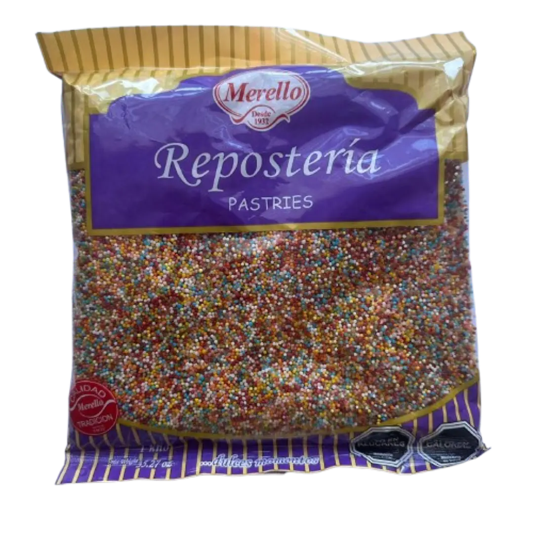 Mostacilla Multicolor Comestible Merello 1 kg 1
