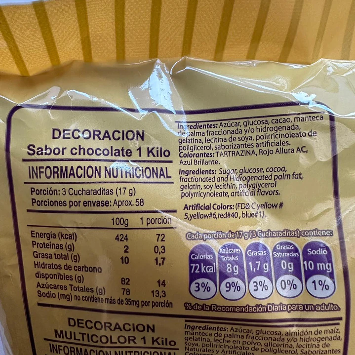 Decoracion Palitos Chocolate Comestible Merello 1 kg 2