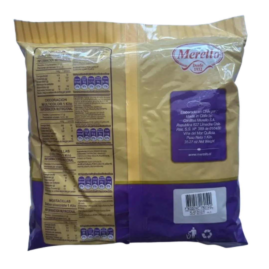 Decoracion Palitos Chocolate Comestible Merello 1 kg 3