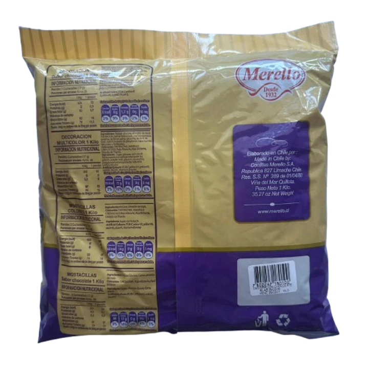 Decoracion Palitos Chocolate Comestible Merello 1 kg 3