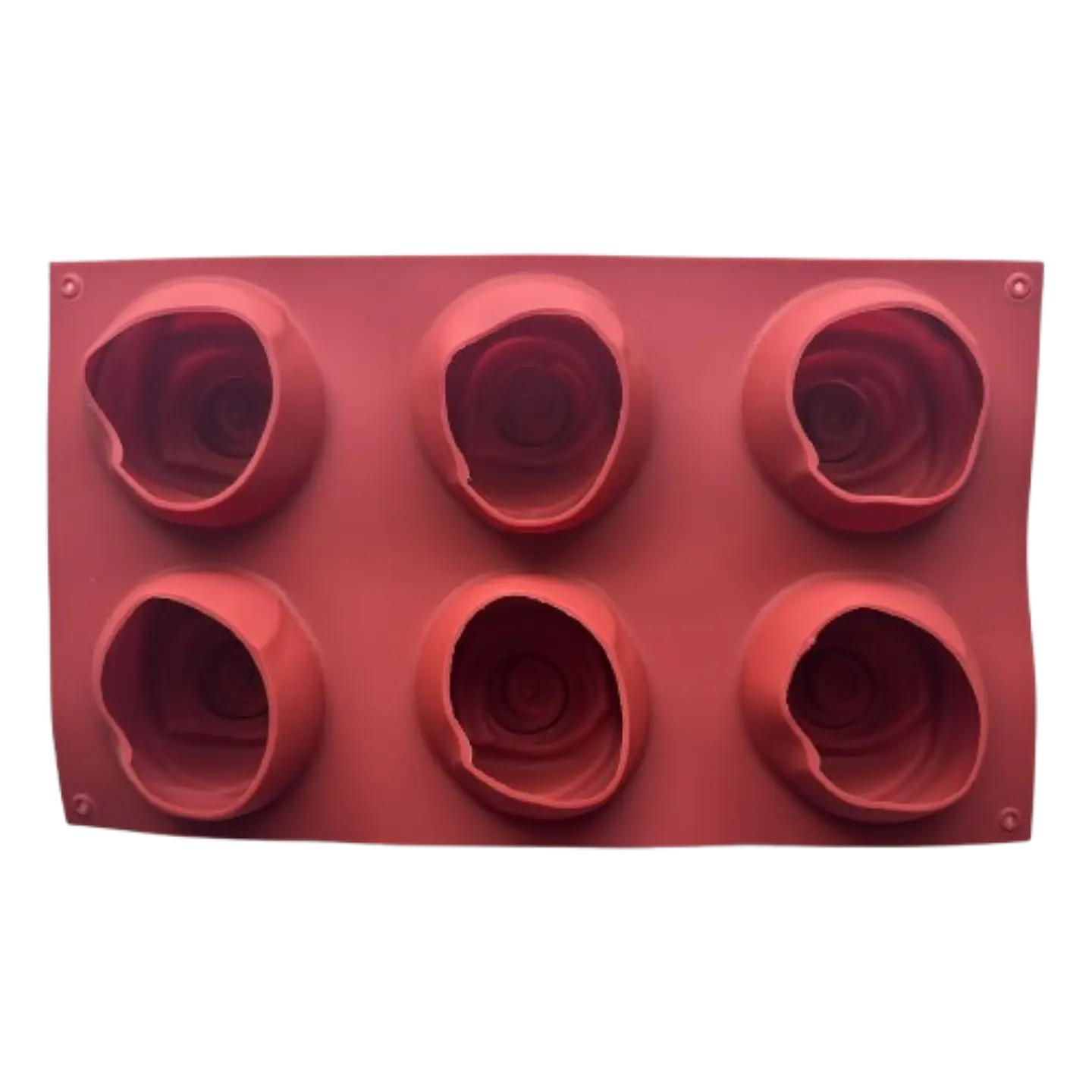 Molde Silicona 6 Rosas Grandes 30x17cm 4
