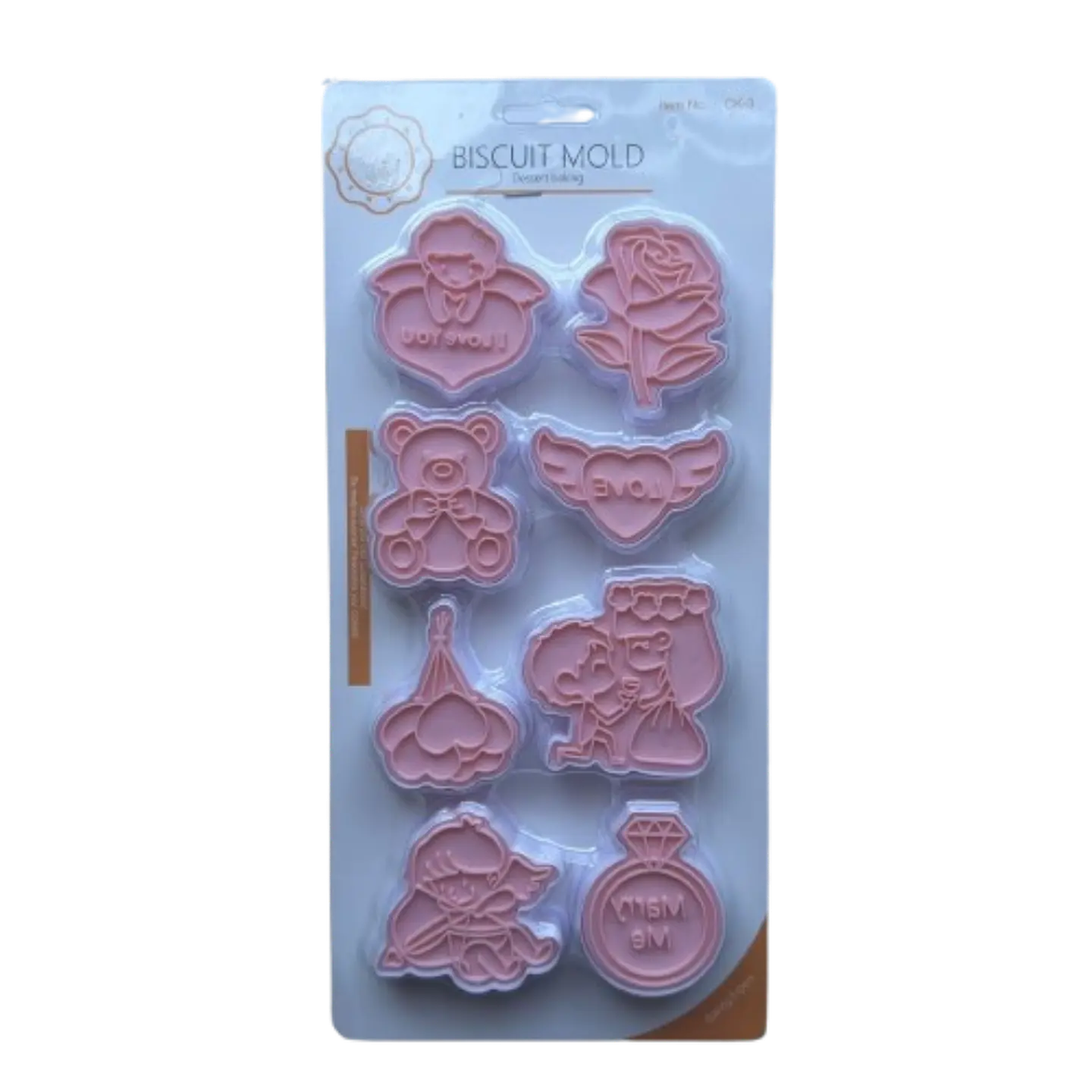 Cortador Galletas San Valentin Estampada 8 Diseños 1