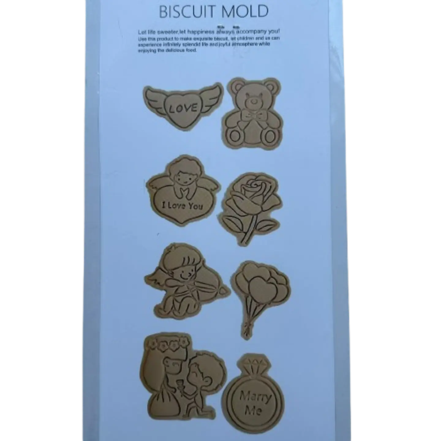 Cortador Galletas San Valentin Estampada 8 Diseños 2