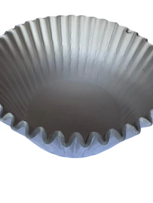 Capsulas Cupcake Plateadas 80un E115xIn45mm