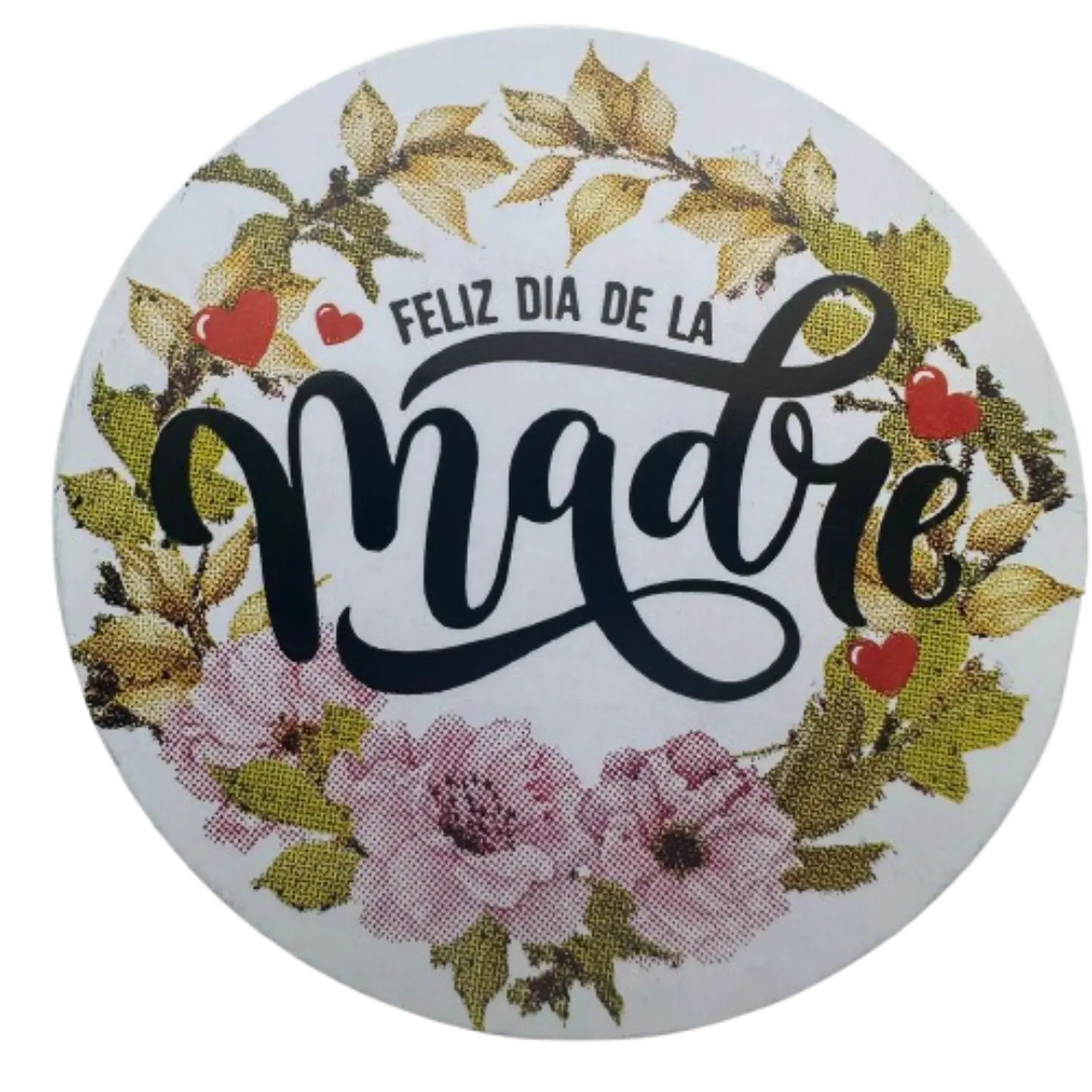 Sticker Feliz Dia Mama A 100un 38mm 2