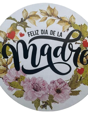Sticker Feliz Dia Mama A 100un 38mm