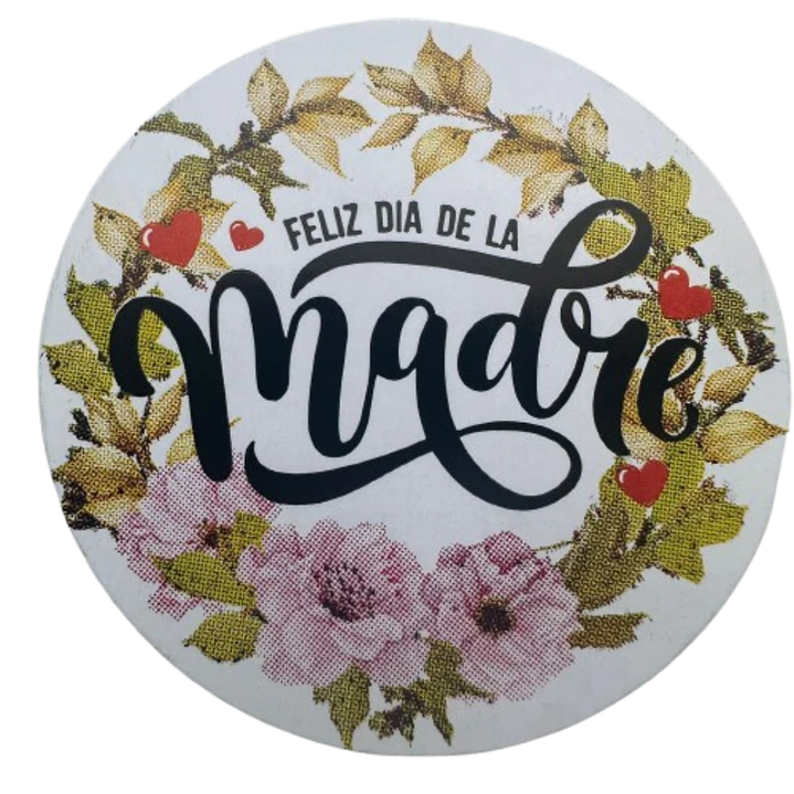 Sticker Feliz Dia Mama A 100un 38mm 2