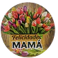 Sticker Feliz Dia Mama B 100un 38mm - Miniatura 4