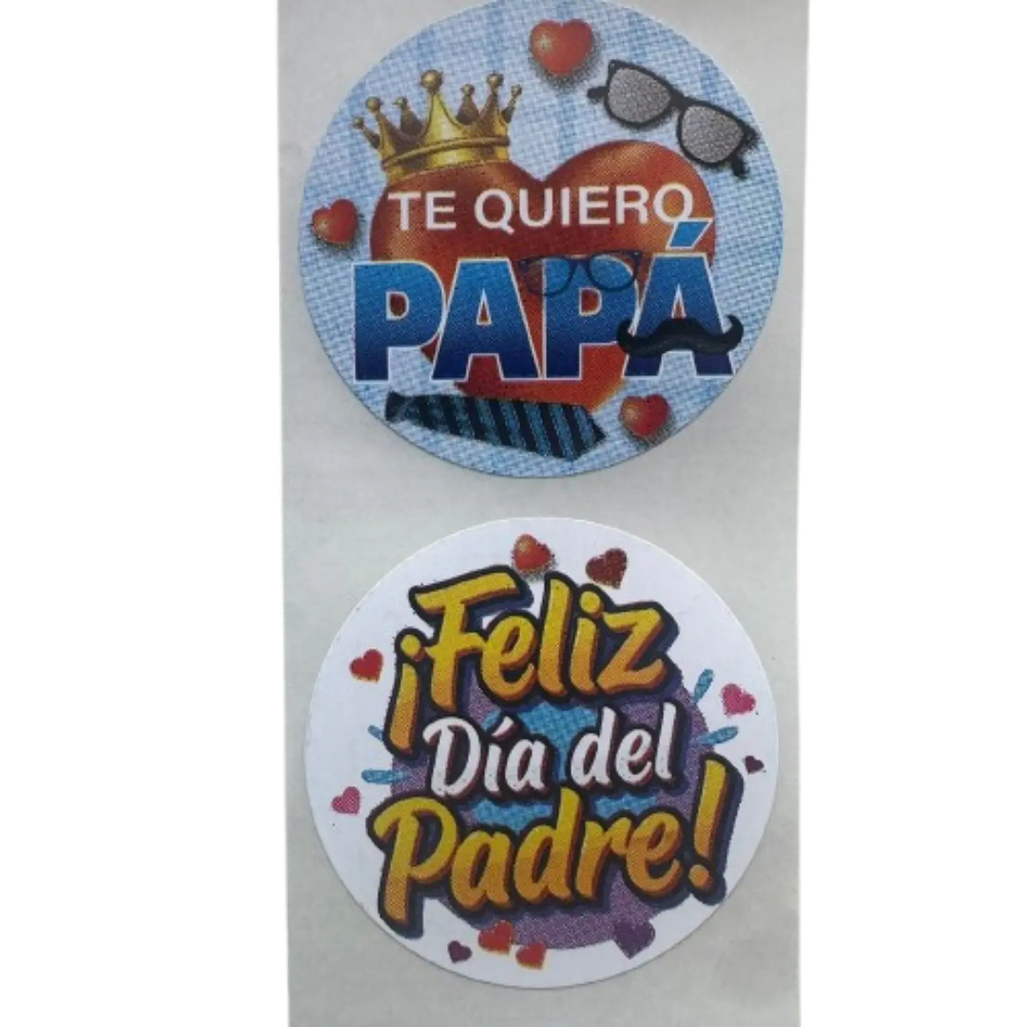 Sticker Feliz Dia Papa B 100un 38mm 1