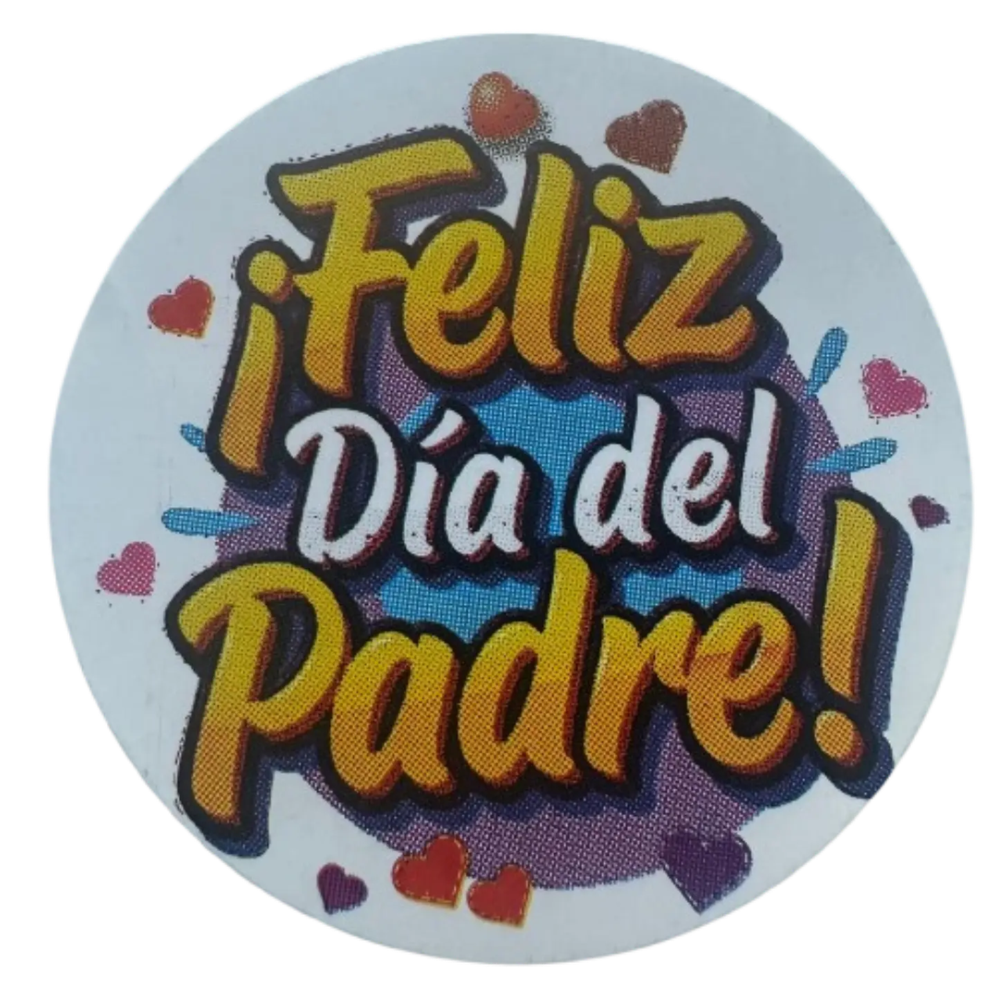 Sticker Feliz Dia Papa B 100un 38mm 2