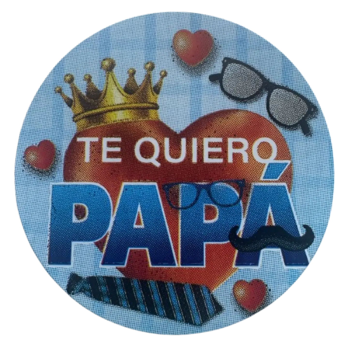 Sticker Feliz Dia Papa B 100un 38mm 3