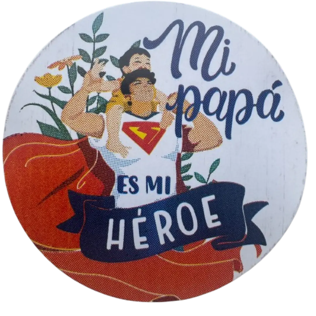 Sticker Feliz Dia Papa A 100un 38mm 2