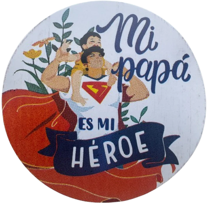 Sticker Feliz Dia Papa A 100un 38mm 2