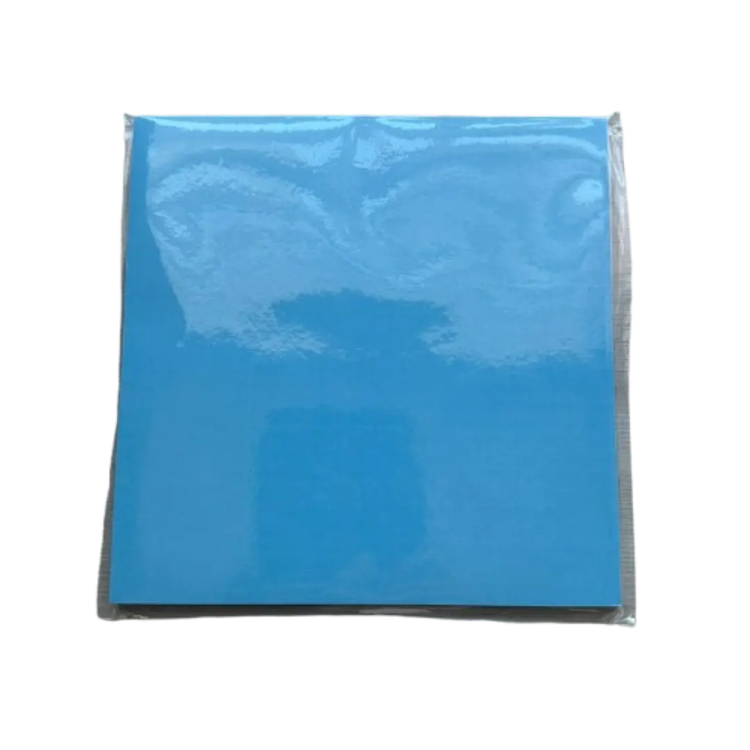 Papel Alfajor Celeste Ceresinado 100un 14x14cm 2