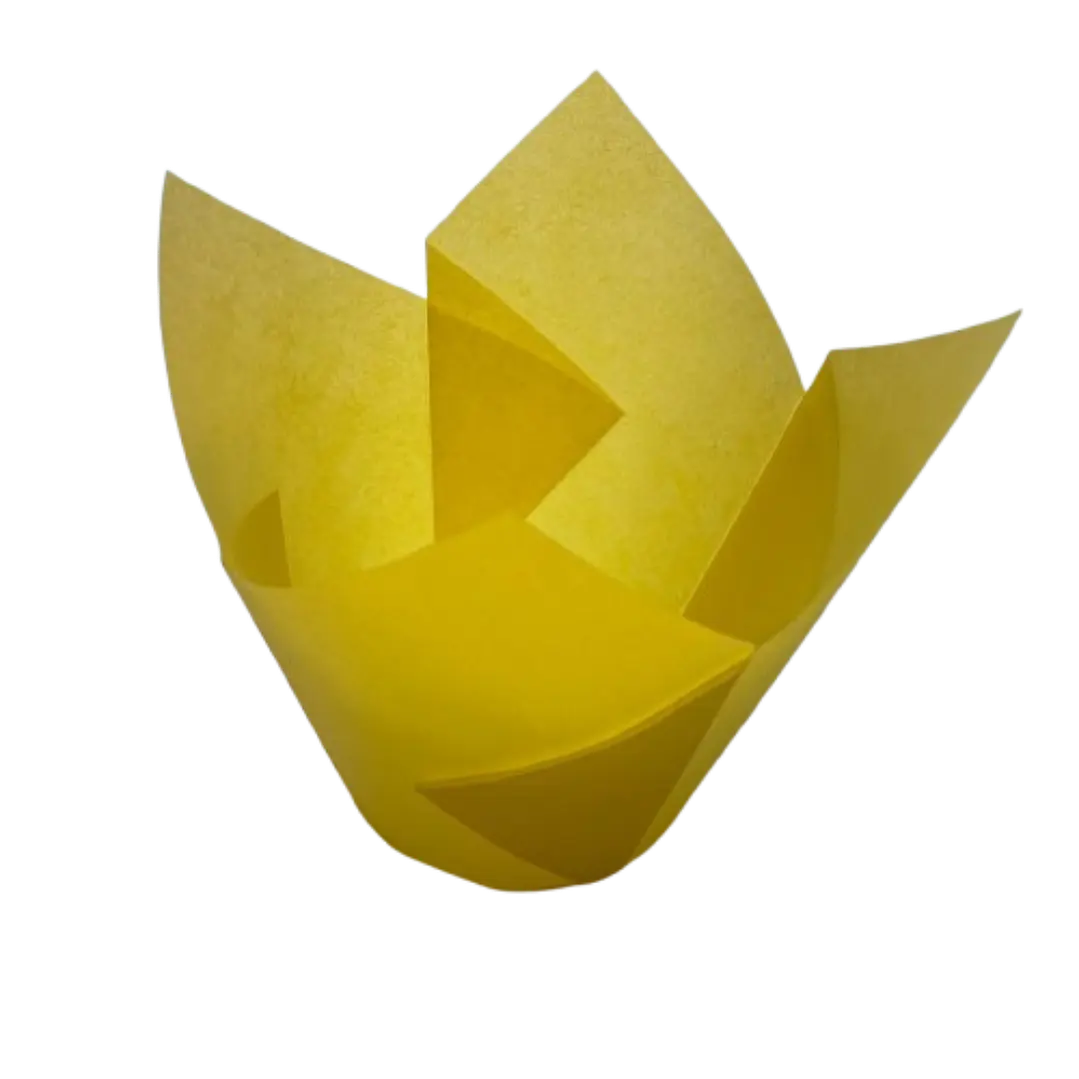Tulipa Para Muffin Amarillo 50un Diametro 5cm Alto 6cm 1