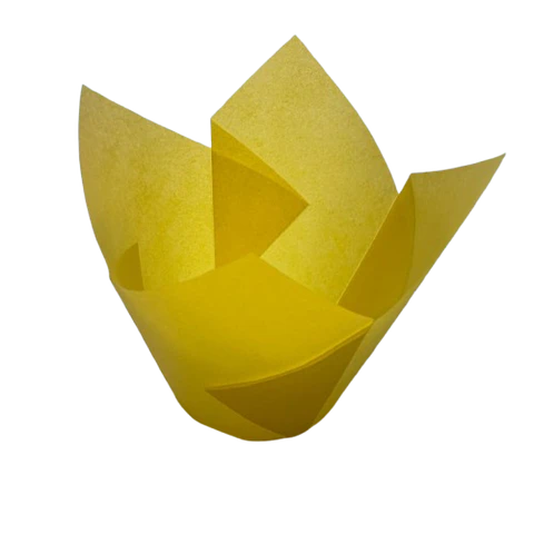 Tulipa Para Muffin Amarillo 50un Diametro 5cm Alto 6cm