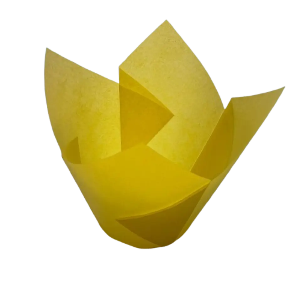 Tulipa Para Muffin Amarillo 50un Diametro 5cm Alto 6cm 1