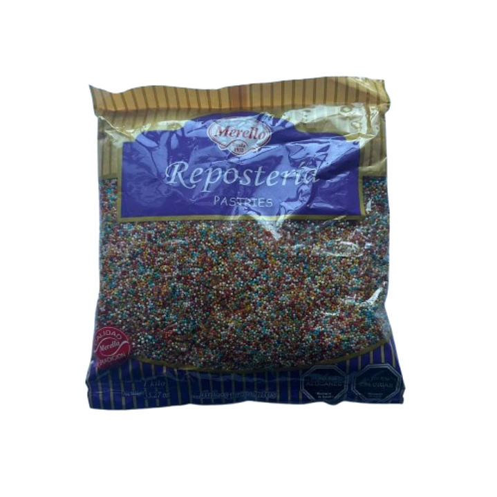 Mostacilla Multicolor Comestible Merello 1 kg 1