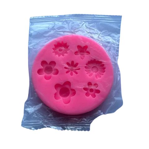 Molde Silicona Flores C 7 Figuras 7,2x7,2cm