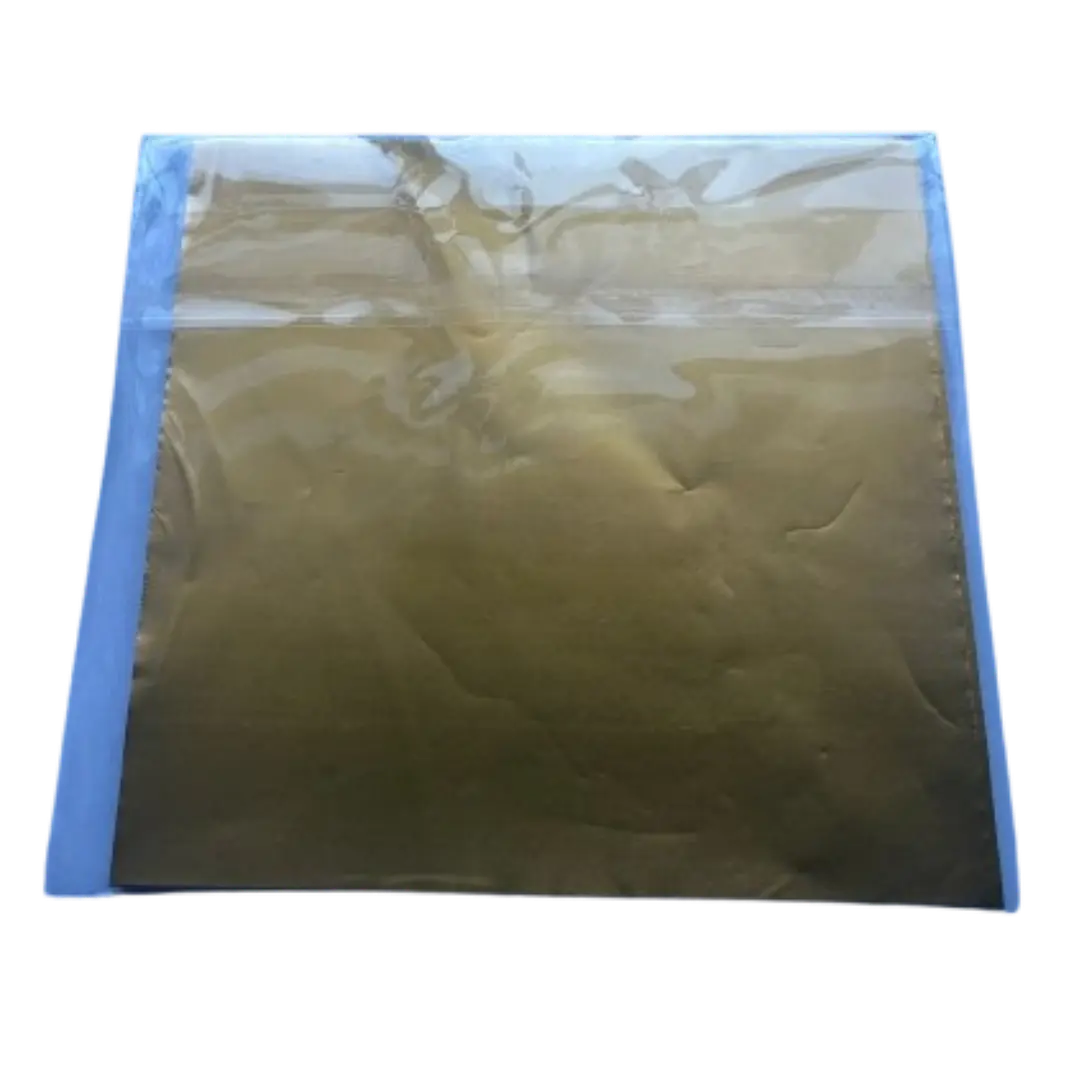 Papel Aluminio Para Bombon Dorado 100un 10x10cm 2