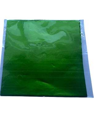 Papel Aluminio Para Bombon Verde 100un 10x10cm