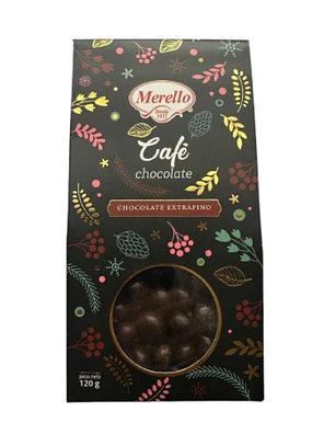 Cafe Bañado en Chocolate Extrafino Merello 120g