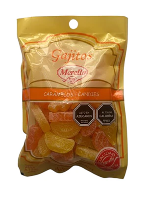 Caramelos Gajitos Naranja Limon Merello 250g