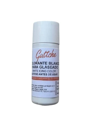 Colorante Blanco Para Glaseado Comestible Guttche 20g