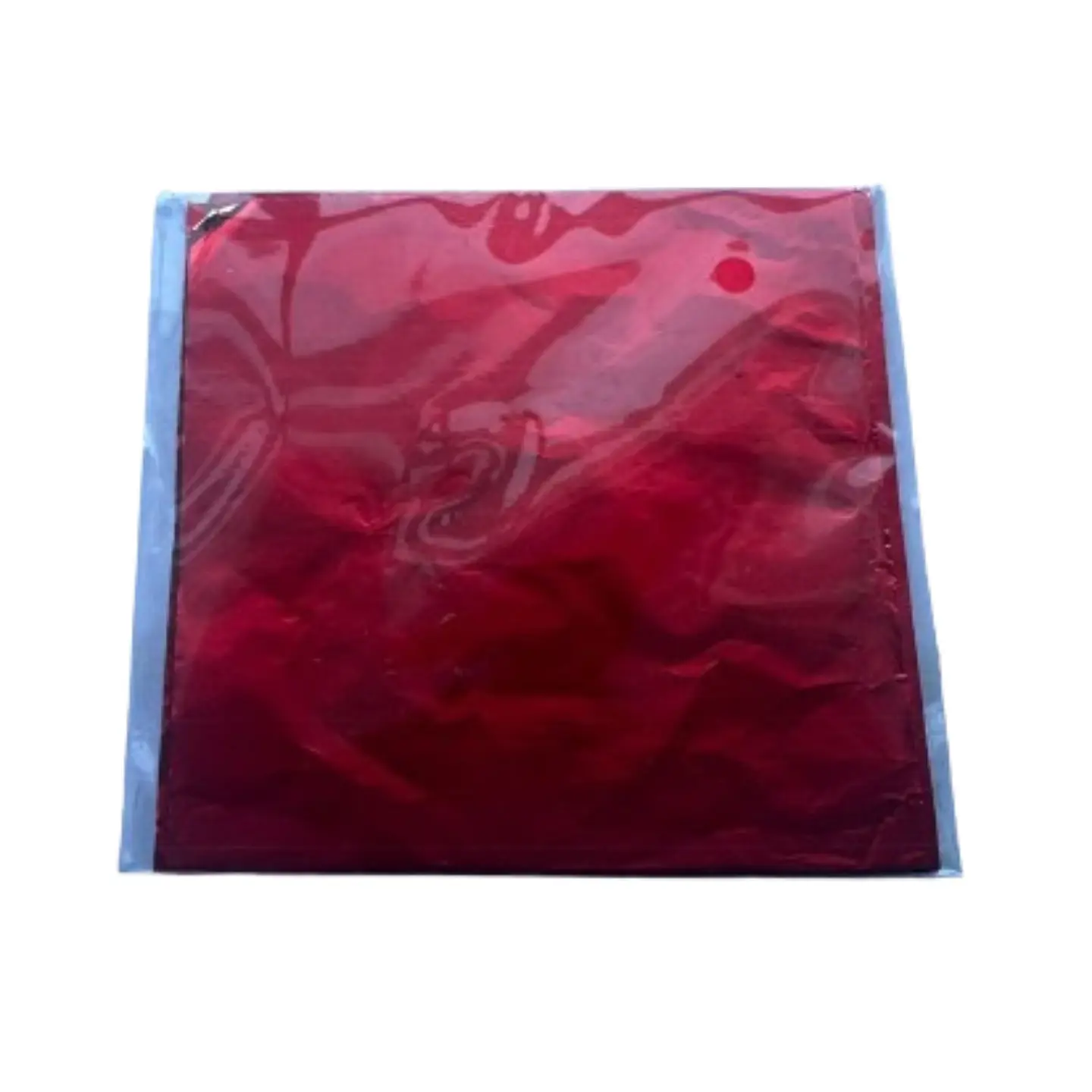 Papel Aluminio Para Bombon Rojo 100un 10x10cm 2