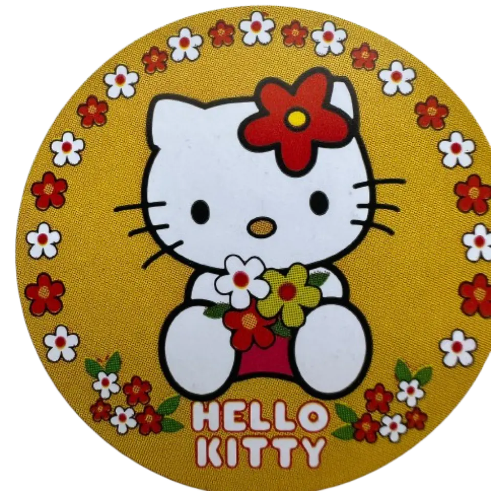 Sticker Hello Kitty 6 Diseños 100un 38mm 4