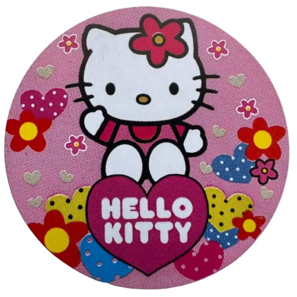 Sticker Hello Kitty 6 Diseños 100un 38mm 7