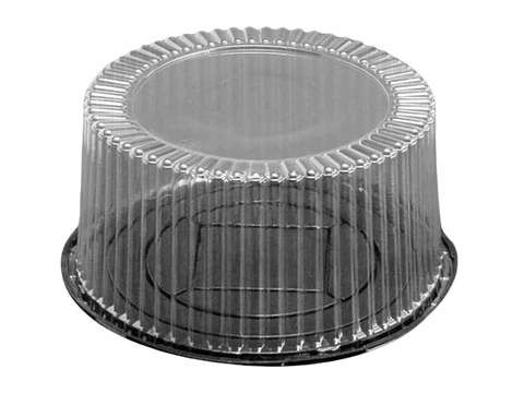 Pack 5 Cupula Redonda Plastico Torta 1025-5 26x12cm