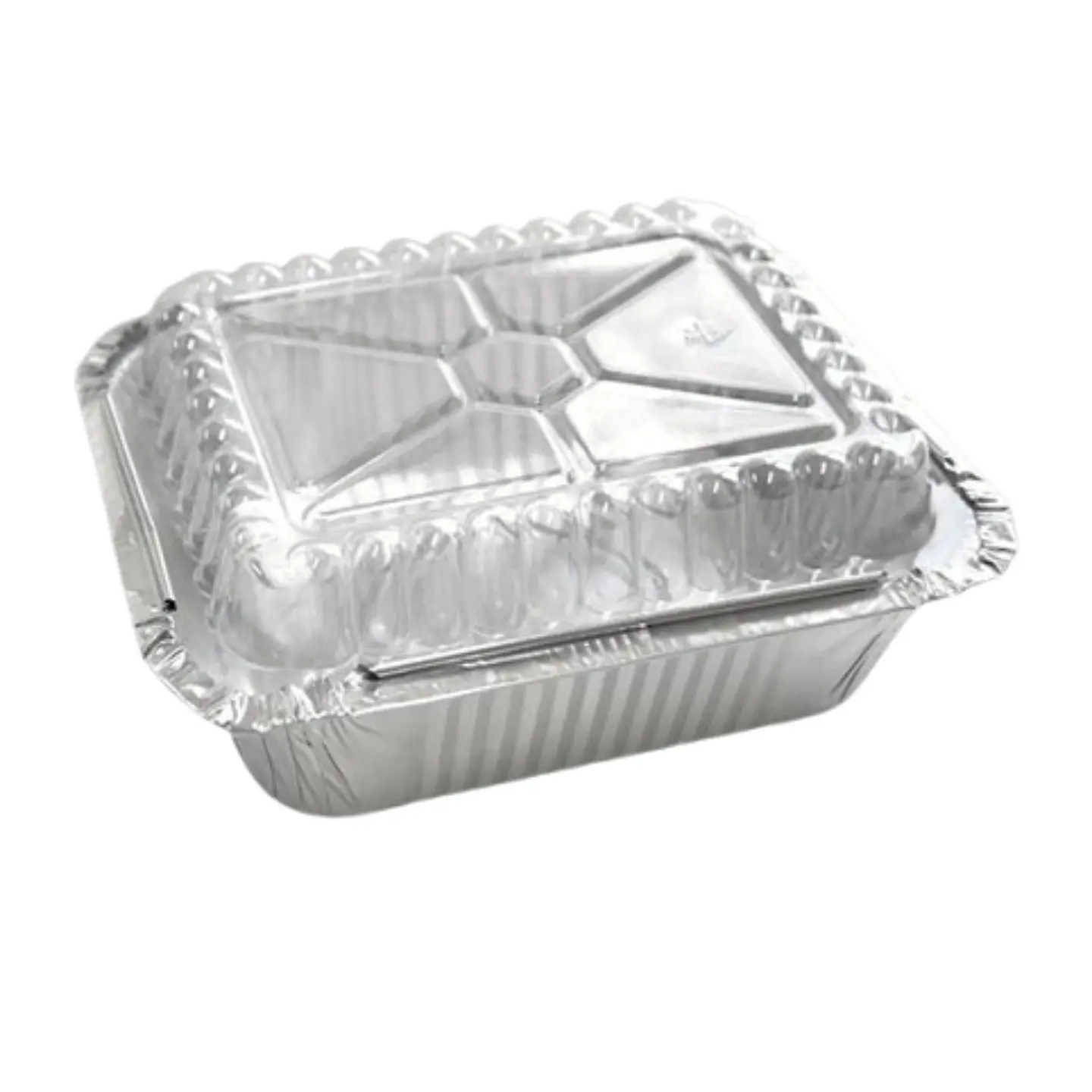 Pack 20 Envase Aluminio C-10 Con Tapa Transparente 11x9x4cm 1
