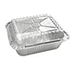 Pack 20 Envase Aluminio C-10 Con Tapa Transparente 11x9x4cm - Miniatura 1