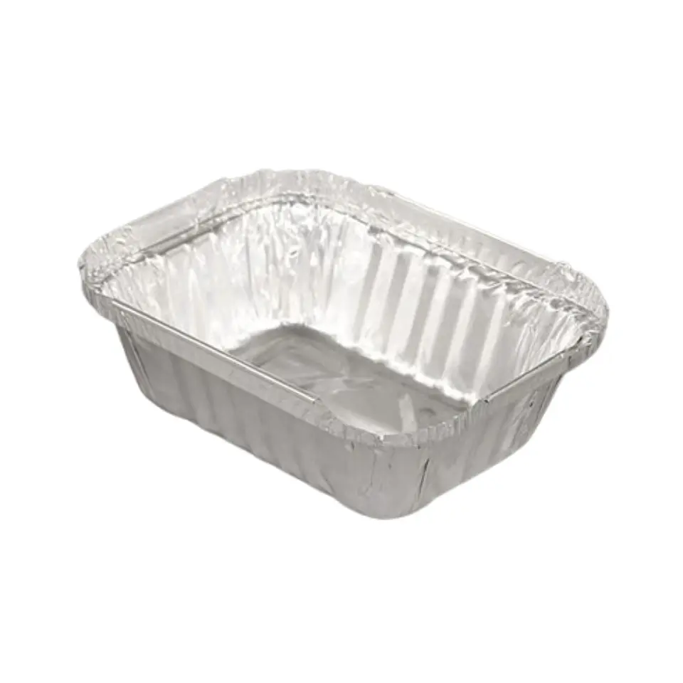 Pack 20 Envase Aluminio C-10 Con Tapa Transparente 11x9x4cm 2