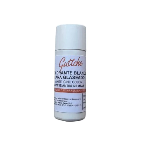 Colorante Blanco Para Glaseado Comestible Guttche 20g