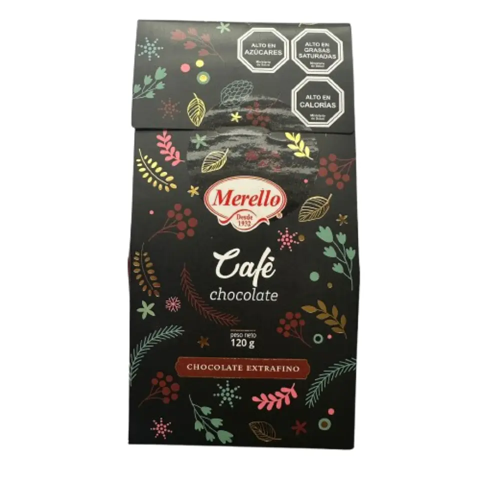 Cafe Bañado en Chocolate Extrafino Merello 120g 2