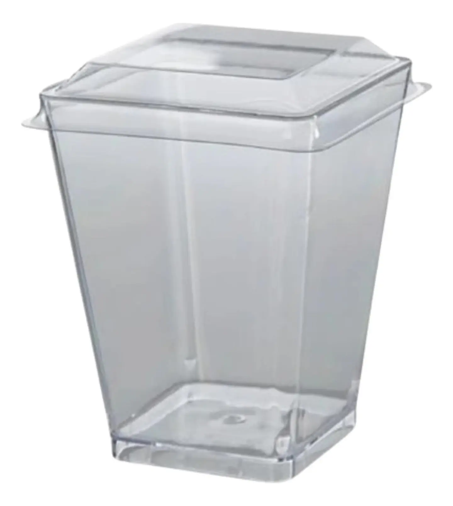 Pack 10 Vaso Acrilico Con Tapa 150ml 1