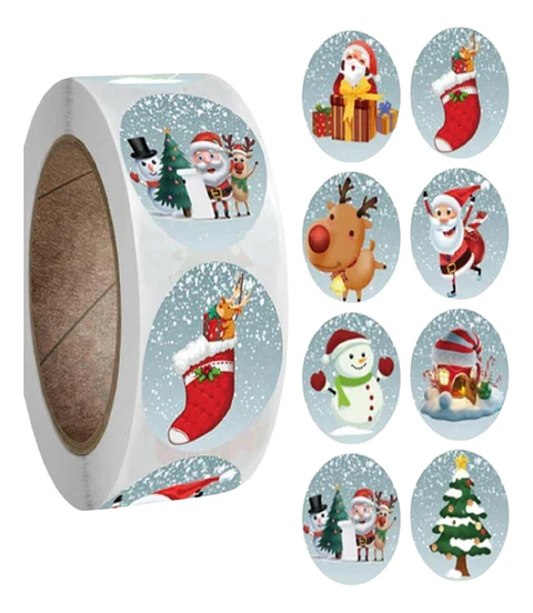 Stickers Navidad B 50un