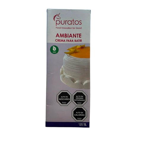 Crema Vegetal Para Batir Ambiante Puratos 1L