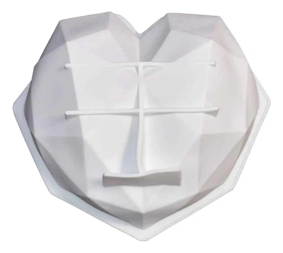 Molde Silicona Corazon Diamante 20x15,5x5,5cm 1