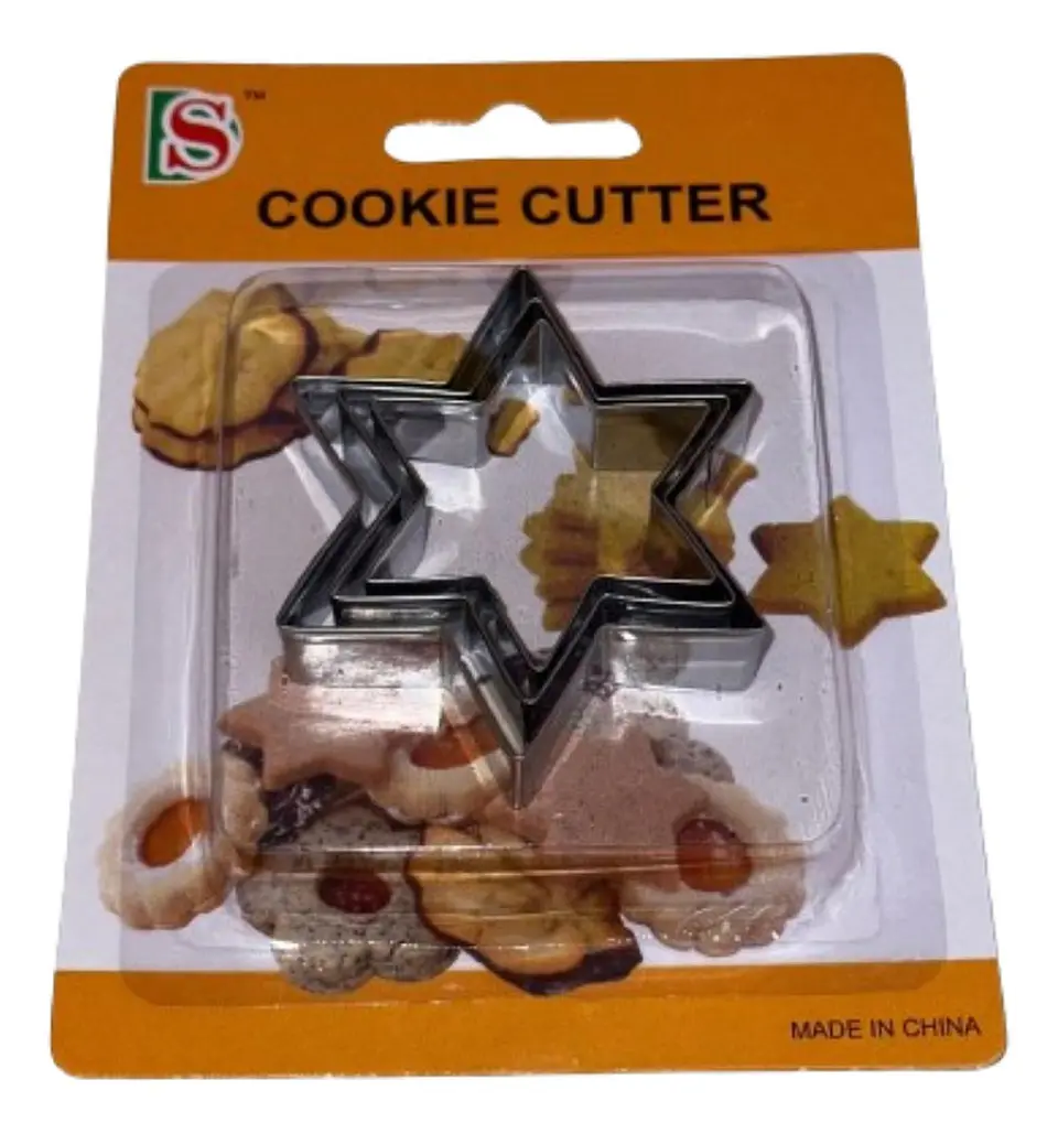 Cortador Galletas Estrella 6 Puntas 3 pcs 1