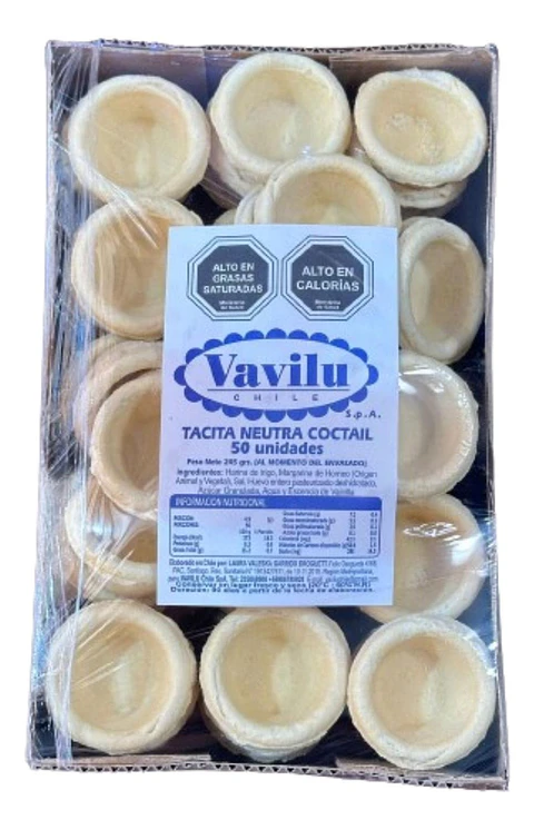 Tacitas Neutras Coctail Vavilu 50un