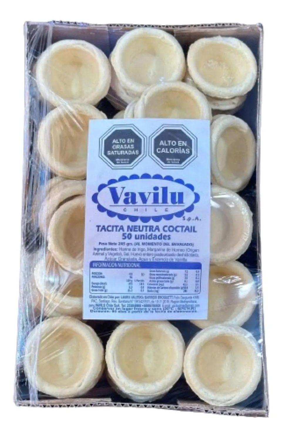 Tacitas Neutras Coctail Vavilu 50un 1