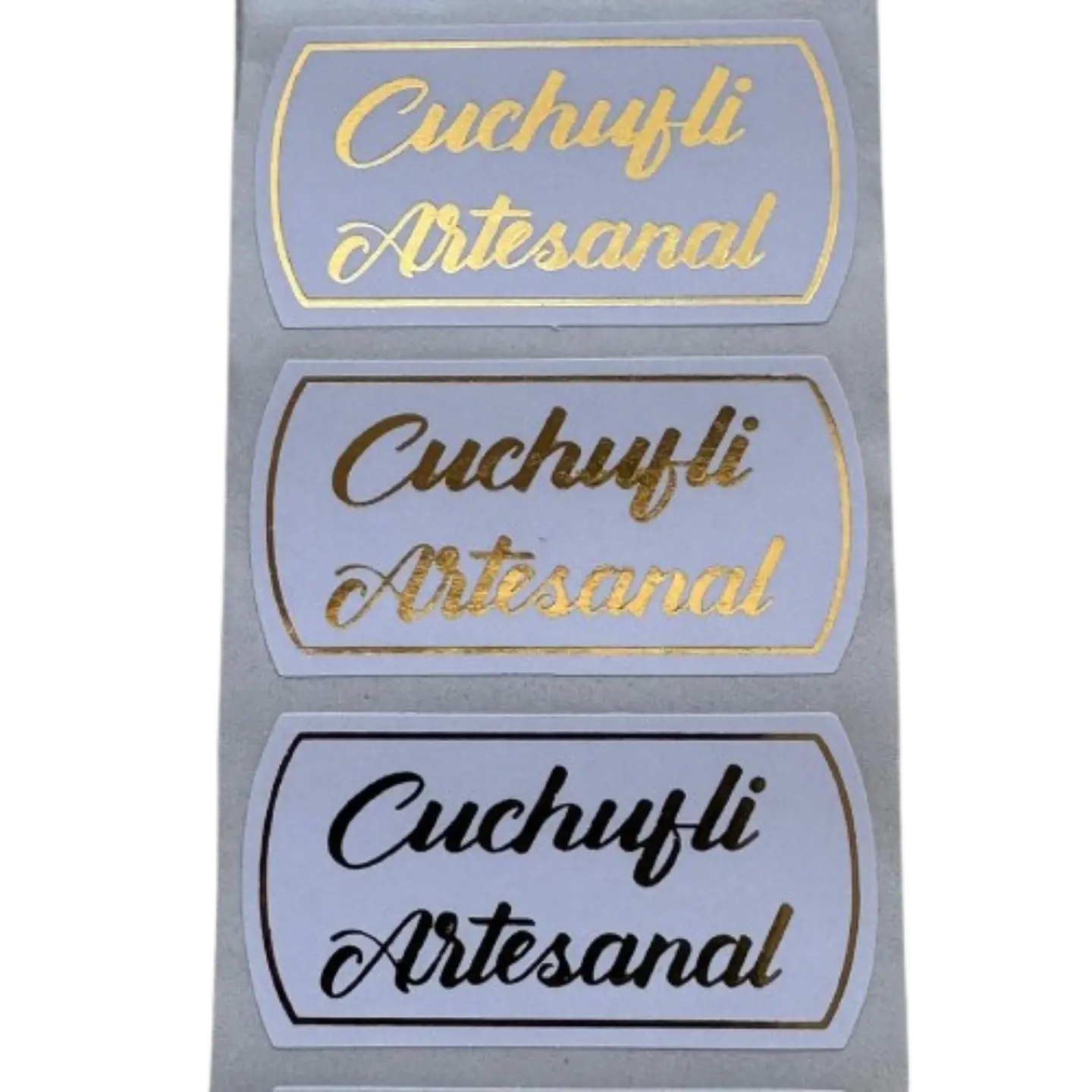 Sticker Cuchufli Blanco 100un 2